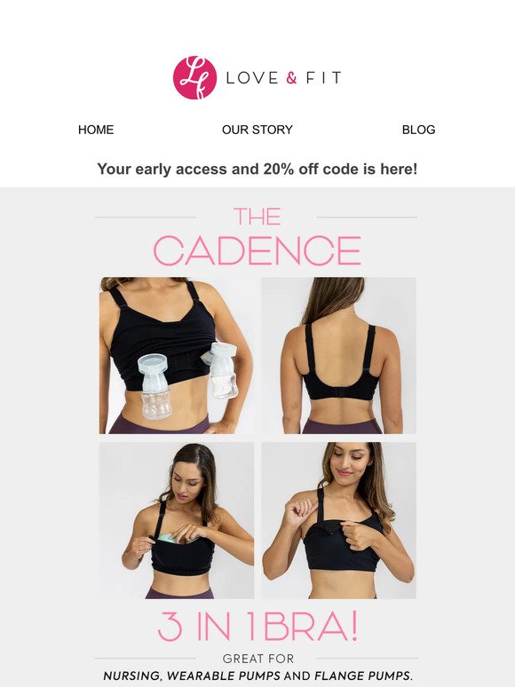 Love and Fit: ✨ NEW Cadence Nursing & Pumping Bra is here!