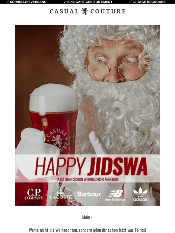 Der Weihnachts-Sale beginnt