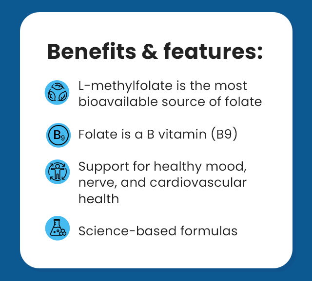 PureFormulas: Everyday folate support: Methylfolate for mood, heart ...