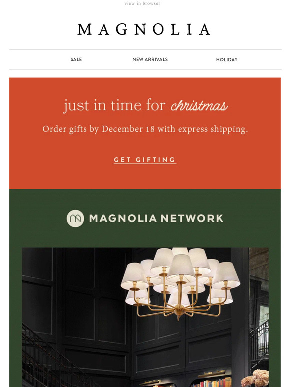 Magnolia Email Newsletters Shop Sales, Discounts, and Coupon Codes