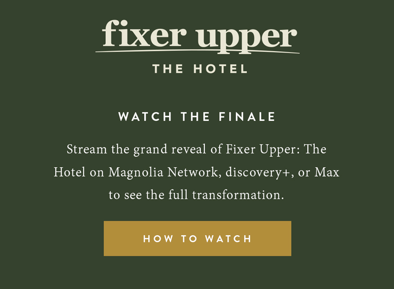 Magnolia Watch Chip + Jo’s latest fixer reveal Milled