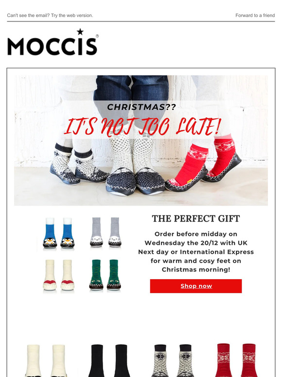 It's Not too late! Get Moccis today. 🎁