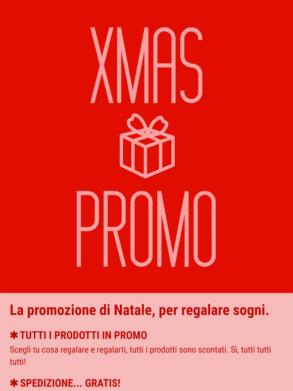 XMAS PROMO! SPEDIZIONE GRATIS >19€ +TUTTI I PRODOTTI IN PROMO