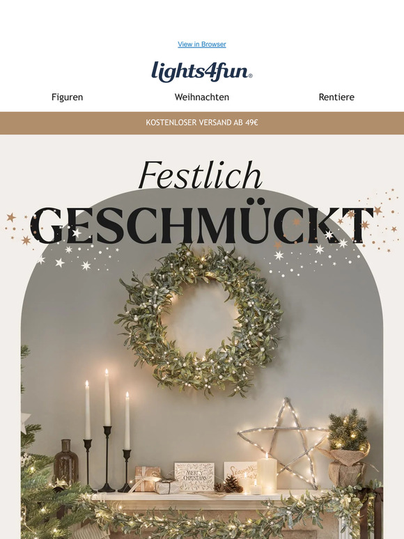 Festlich geschmückte Räume 🌟