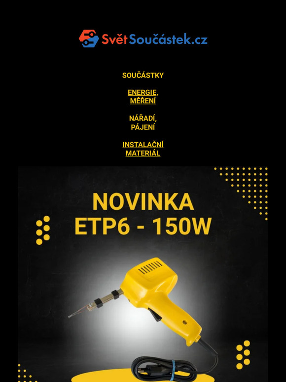 ✨ Nová Trafopájka ETP6 150W - objevte žhavou novinku! 🔥