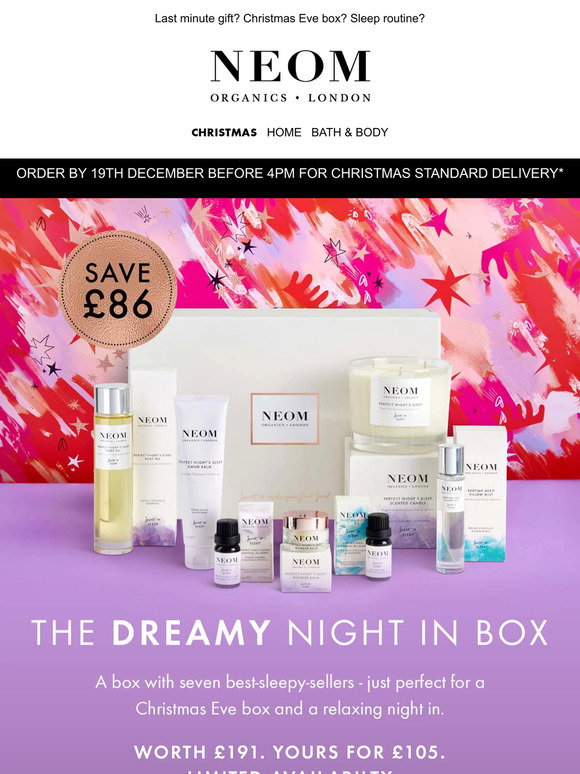 Neom Box NEOM: Save £86 on The Dreamy Night In Box | Milled
