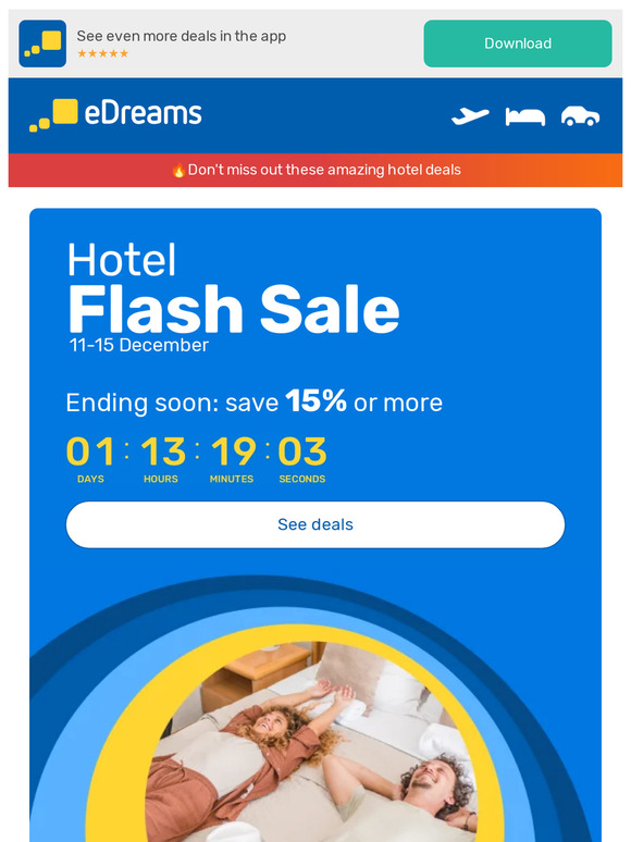 ⏱️ Last chance for Hotel Flash Sale