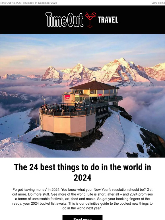 timeout: 24 things to do around the world in 2024 🌍 | Milled