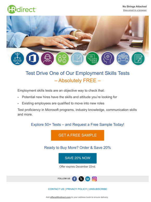 HRdirect: Discover the Value of Employment Skills Tests for Free | Milled