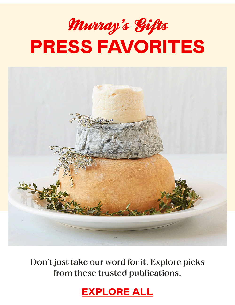 Murray's Cheese Perfect gifts, right this way... Milled