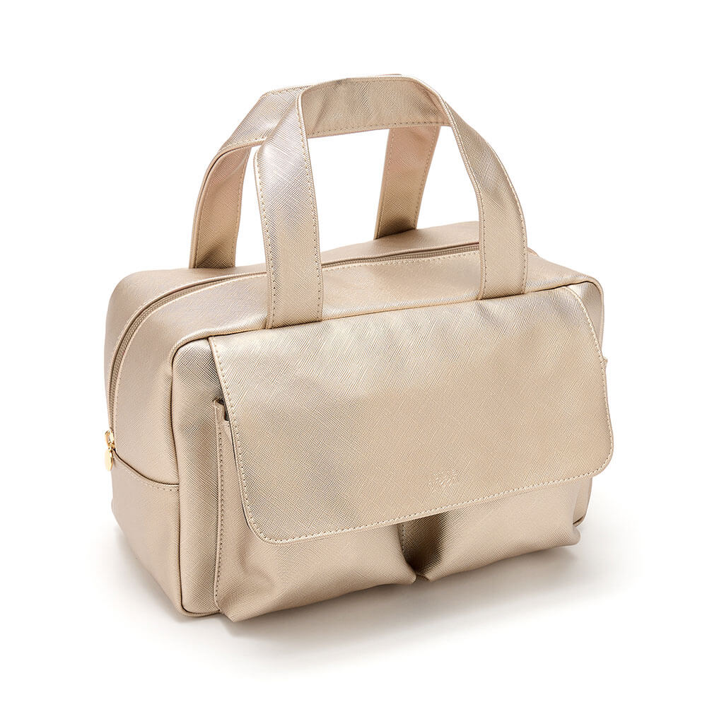 Image of 'Iris' Carry All Wash Bag in Gold