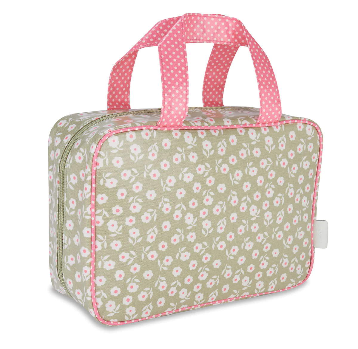 Image of 'Daisy' Hanging Traveller Wash Bag - Sage