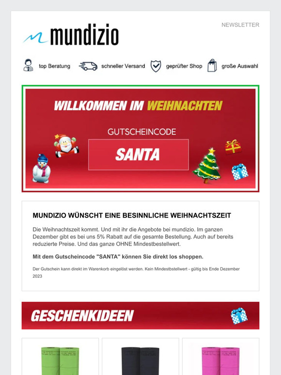 Weihnachten bei mundizio