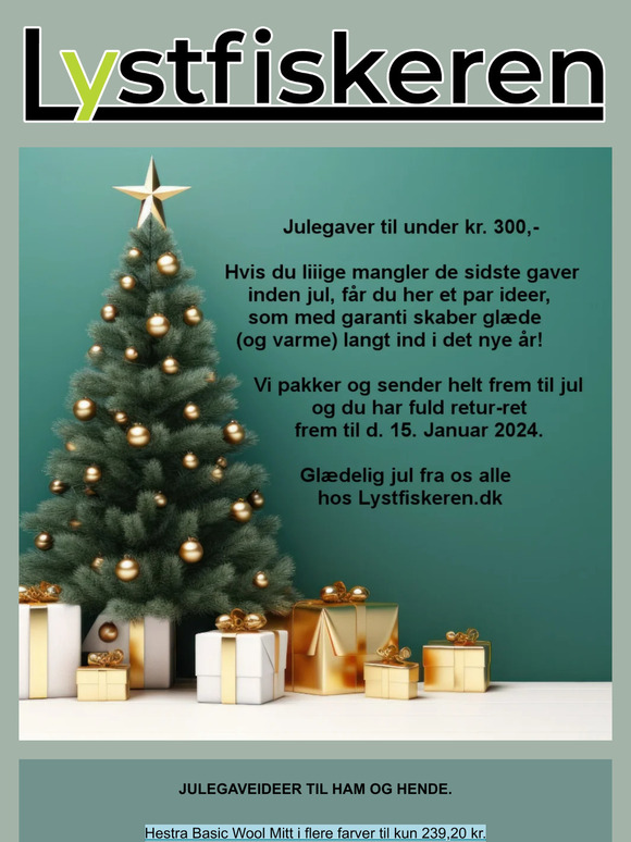 JULEGAVEIDEER TIL UNDER 300KR!