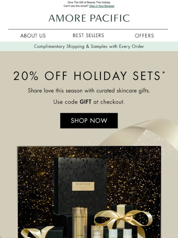 Unwrap Radiance: 20% Off Holiday Sets
