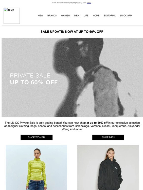 Private Sale: Now Up To 60% Off