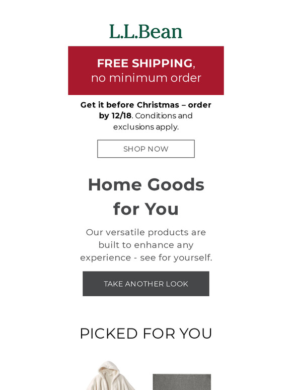 L.L.Bean Must See Home Goods! Milled