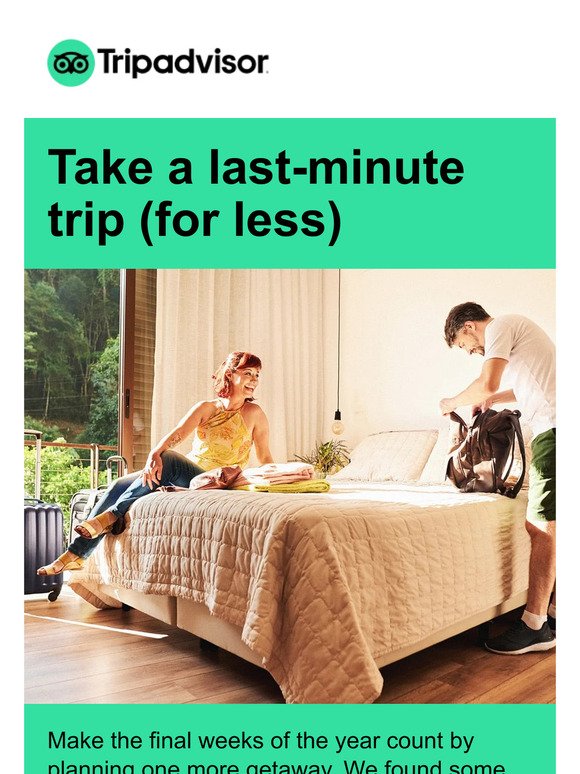 Book a last-minute hotel for less