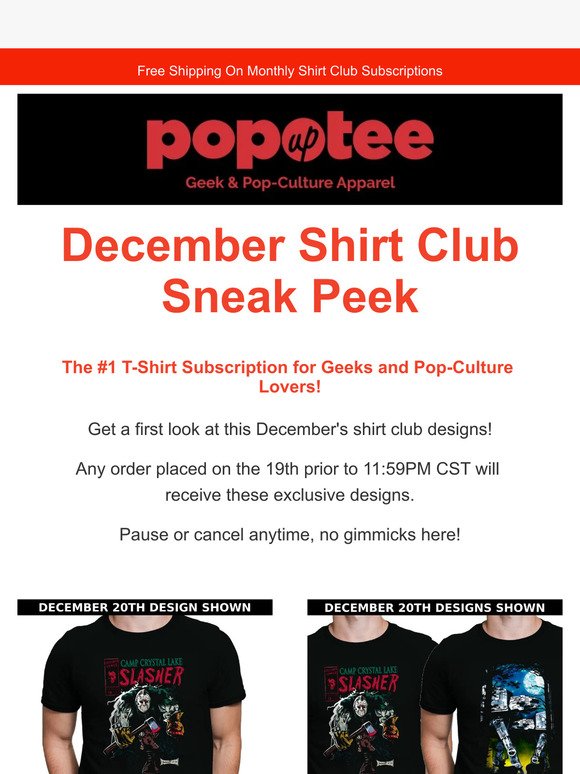 Sneak Peak 👀 November Monthly Shirt Club