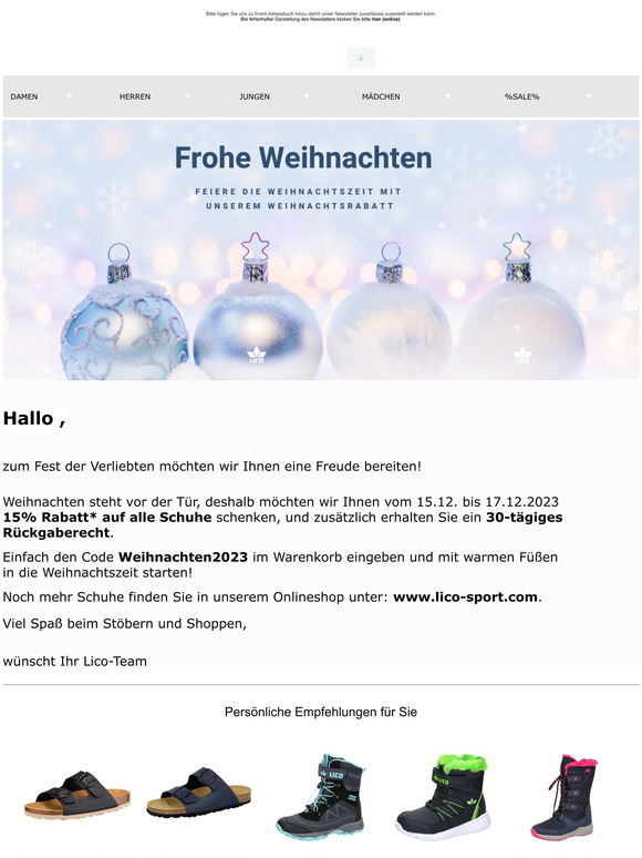 🎁🎄🎁 15% Weihnachtsrabatt 🎁🎄🥾