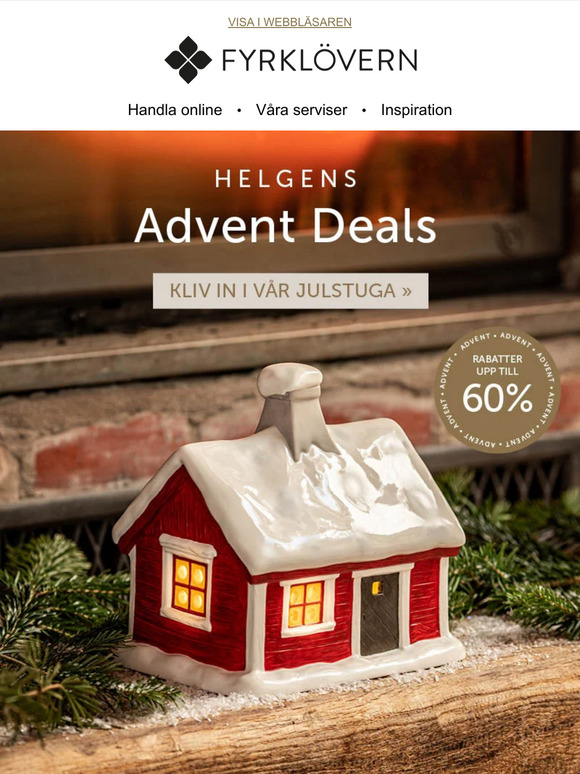 Helgens adventserbjudande till dig! 🌟