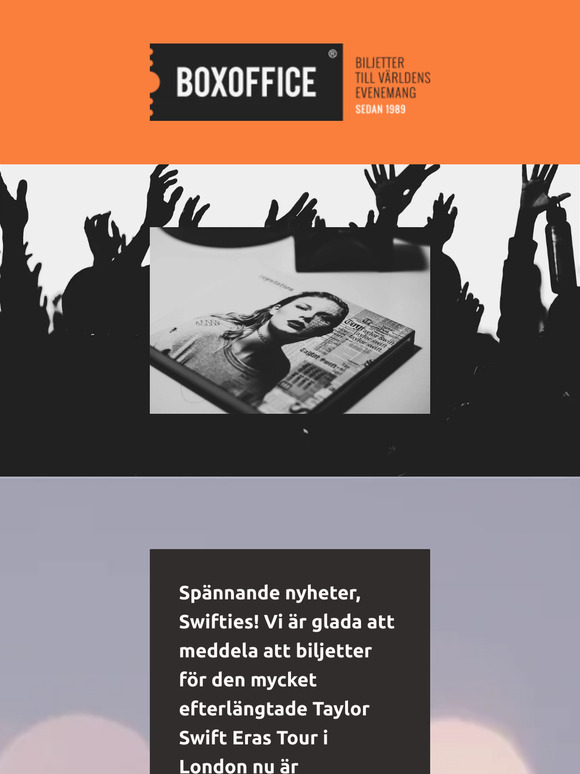 ✨ Taylor Swift Eras Tour London-biljetter nu tillgängliga för två oförglömliga datum!✨