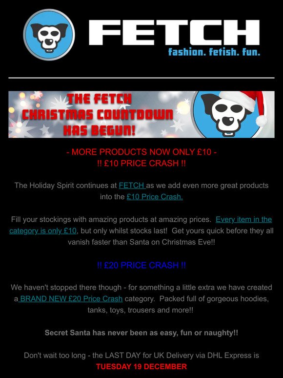 £10 Price Crash MORE PRODUCTS ADDED | New £20 Price Crash Category | Last Xmas Shipping Date Released