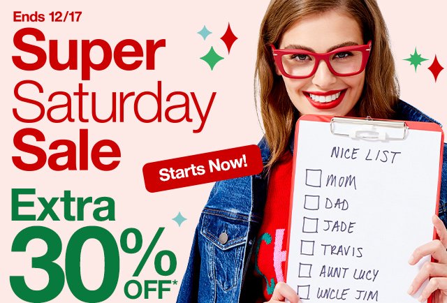 JC Penney: Extra 30% off for Super Saturday + win coupons in store