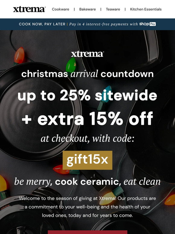 Ceramic Cookware & Bakeware Sales - Up to 25% Off, Xtrema