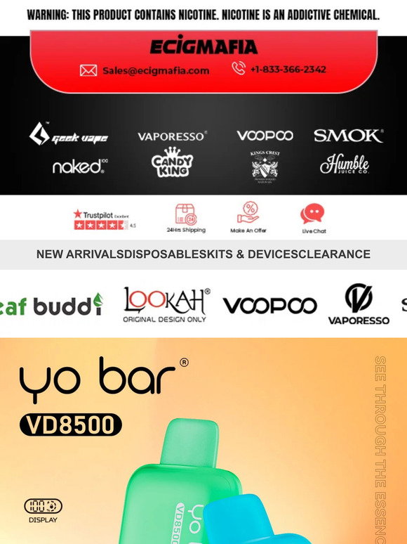 elfbar elfa kaufen Yo Bar Disposable 8500 Puffs (16ml) 16 Yo Bar VD8500 Disposable