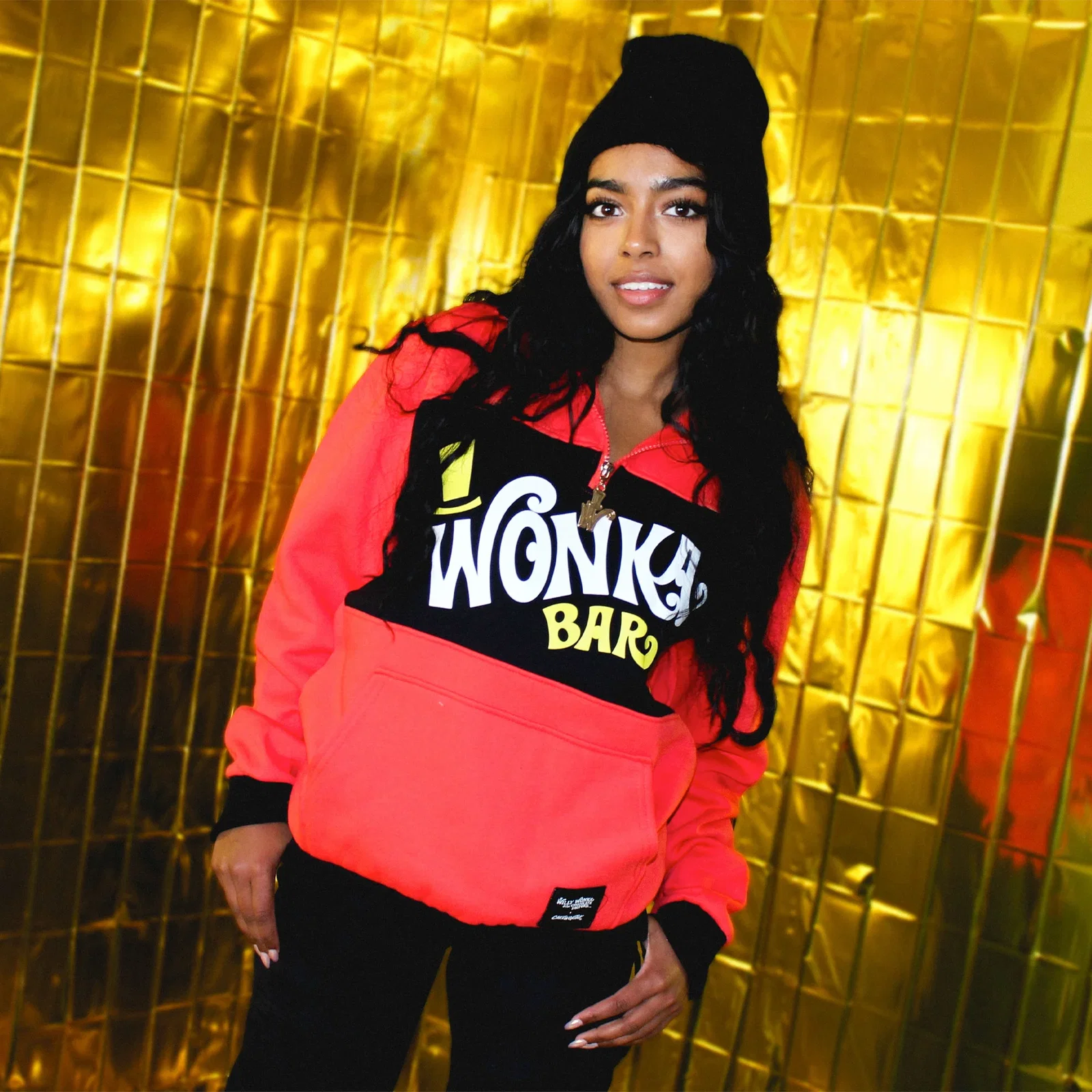 Image of Wonka Bar 1/4 Zip Sweater