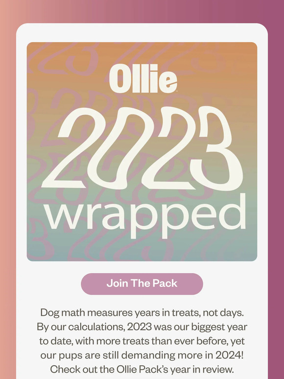 Ollie Pets 2023 was an absolute treat for the Ollie Pack Milled