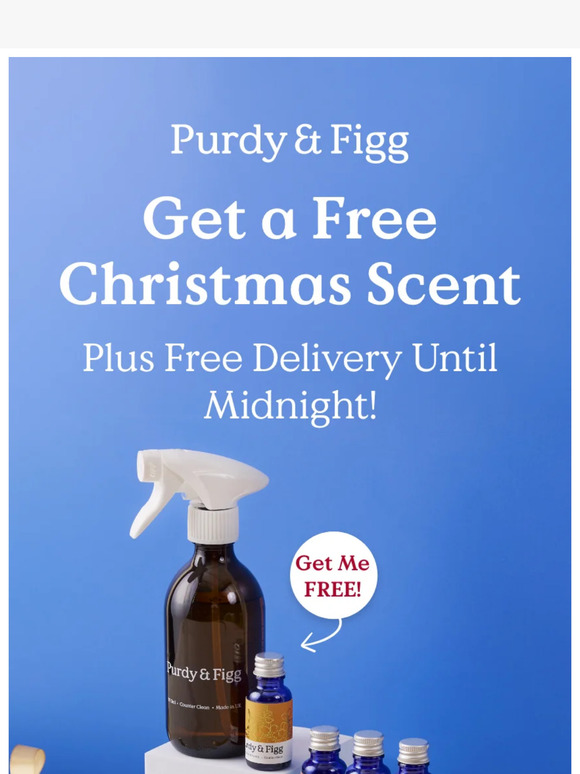 Purdy & Figg Free Christmas Scent + Free Delivery! Milled
