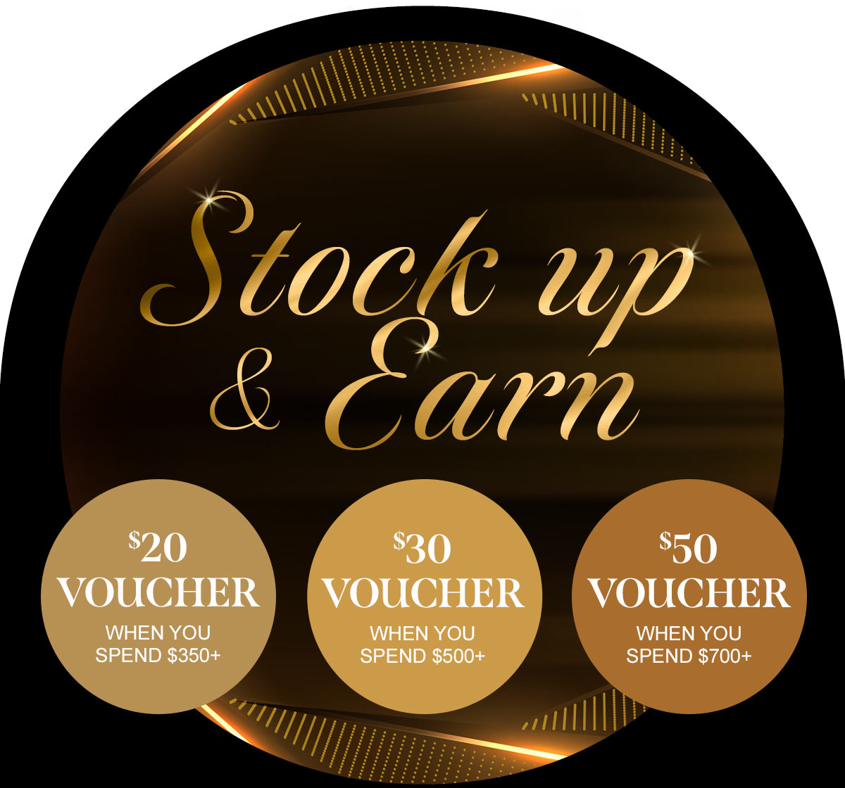 Stock up & Earn