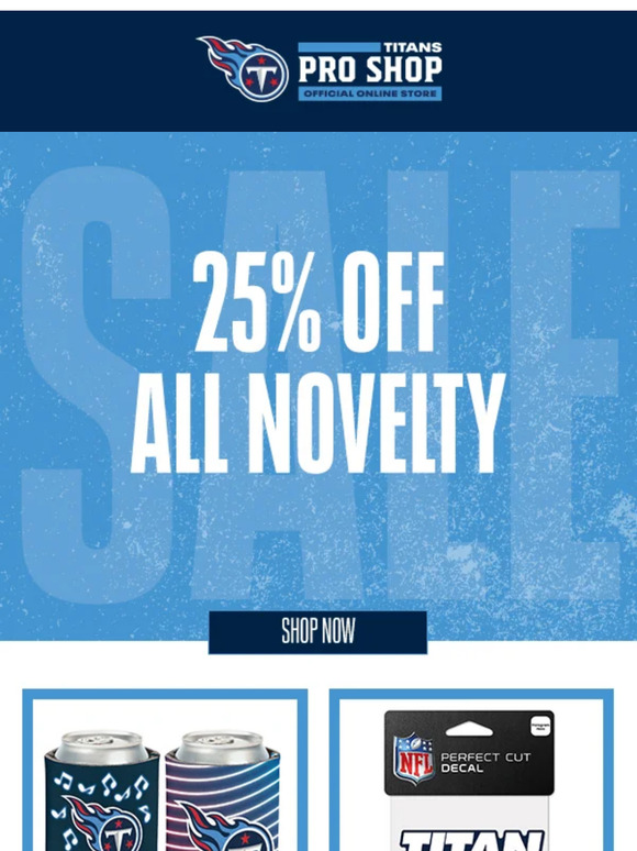 25% Off Novelties for You! 👏