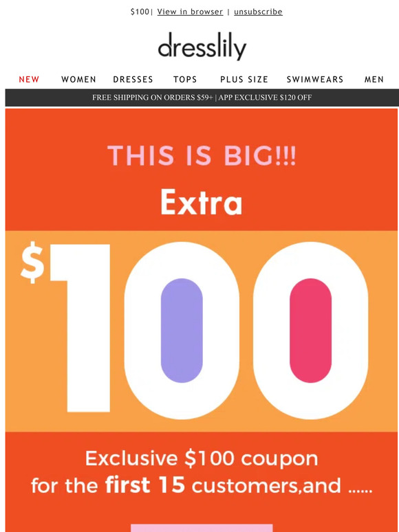 You Have $100 To Spend!