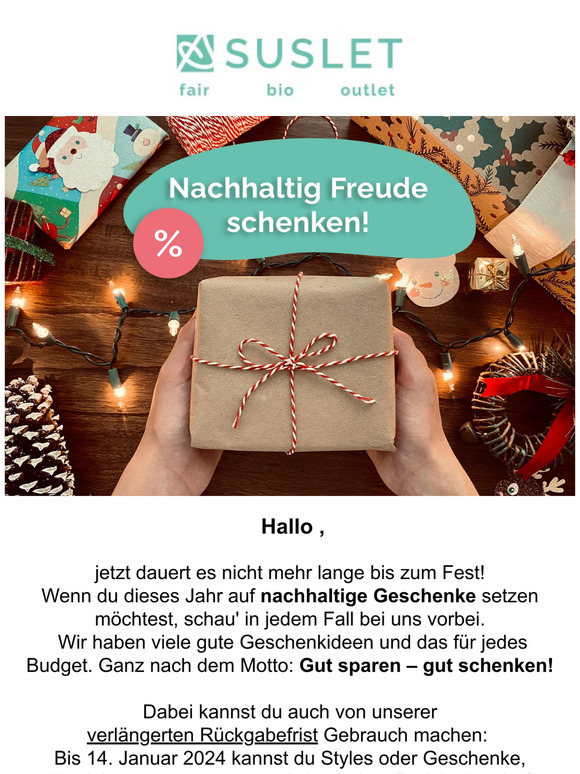 🎁 Nachhaltige Geschenke für jedes Budget