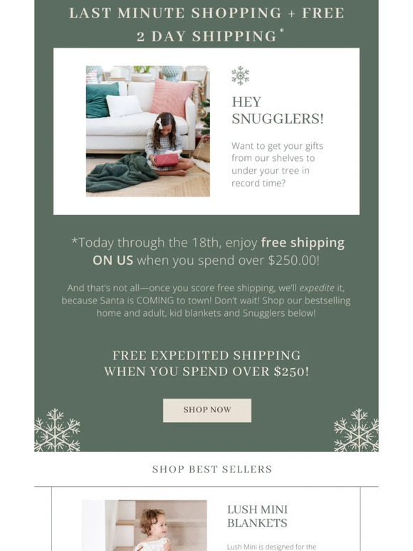 Saranoni Luxury Blankets Free Expedited Shipping for Christmas