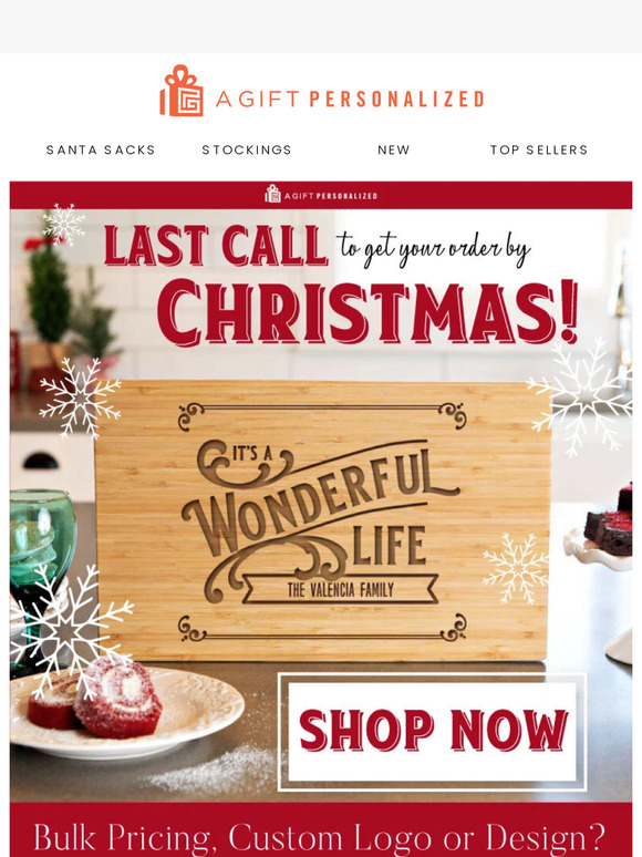 Last Chance: Shop gifts with delivery before Christmas!