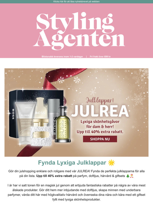 Julklappstips: Upp Till 40% Extra Rabatt 🌟