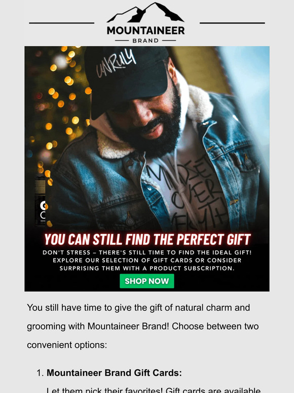 Mountaineer Brand 🎄⛄LastMinute Delight Give the Gift of Natural