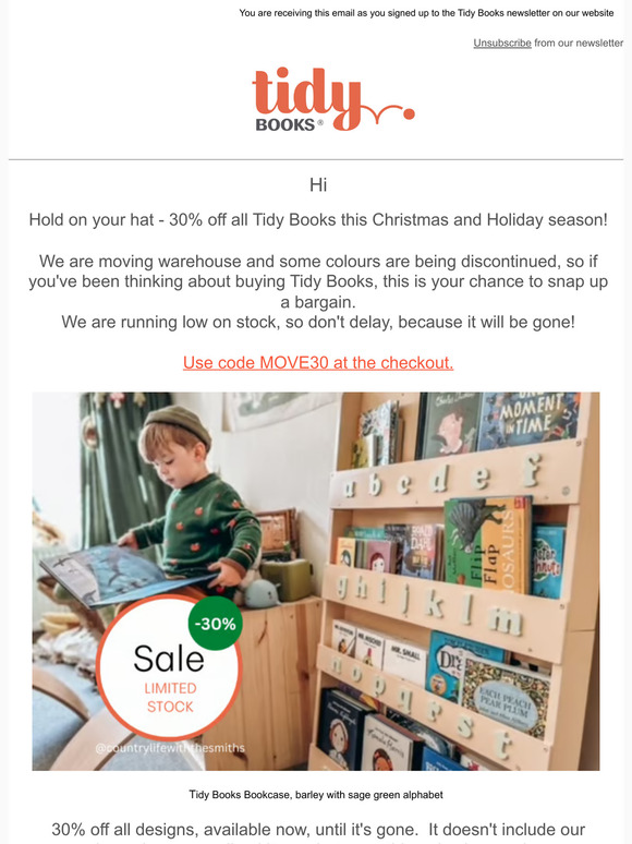 , 30% off in our SALE