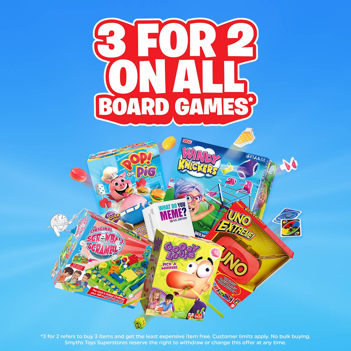 Smyths toys 3 store for 2 offer