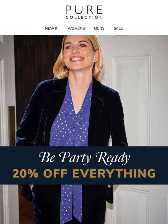 20% Off EVERYTHING | Be Party Ready