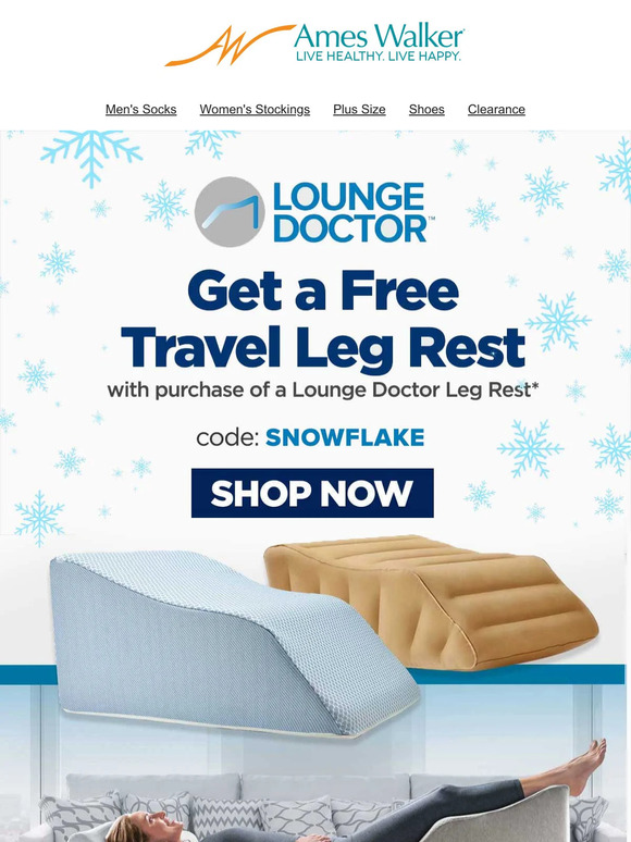 Lounge Doctor Inflatable Travel Leg Rest