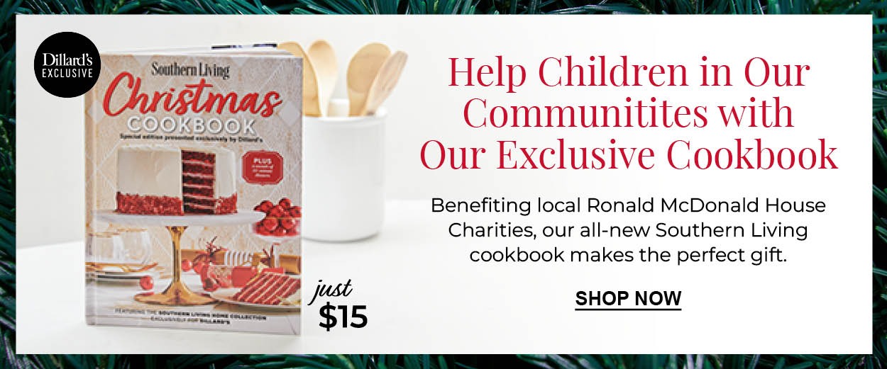 Help Children in Our Communities with Our Exclusive Cookbook. Benefiting local Ronald McDonald House Charities, our all-new Southern Living cookbook makes the perfect gift. Just $15.
