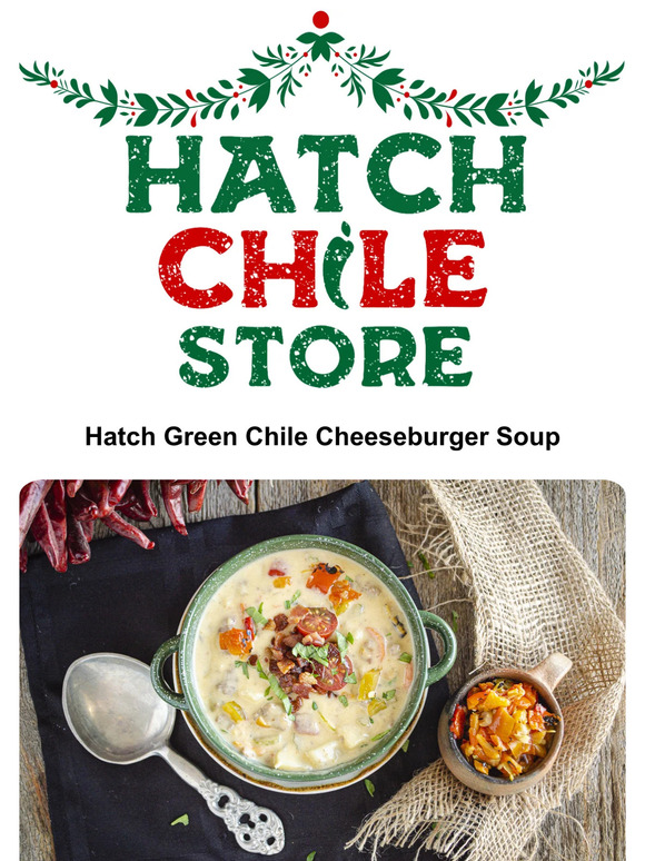 The Hatch Chile Company Hatch Green Chile Cheeseburger Soup Milled