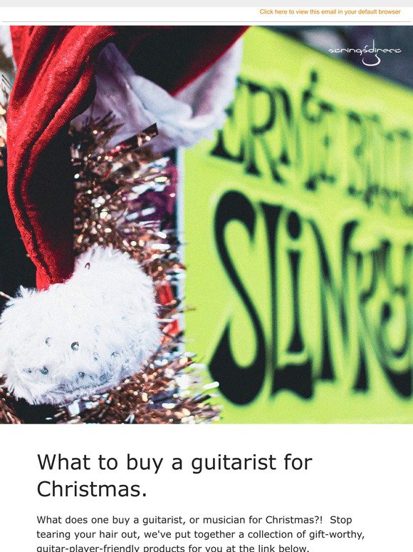 What to buy a guitarist for Christmas...