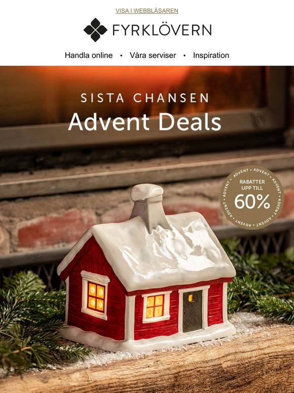 Sista chansen på våra advent deals! 🌟
