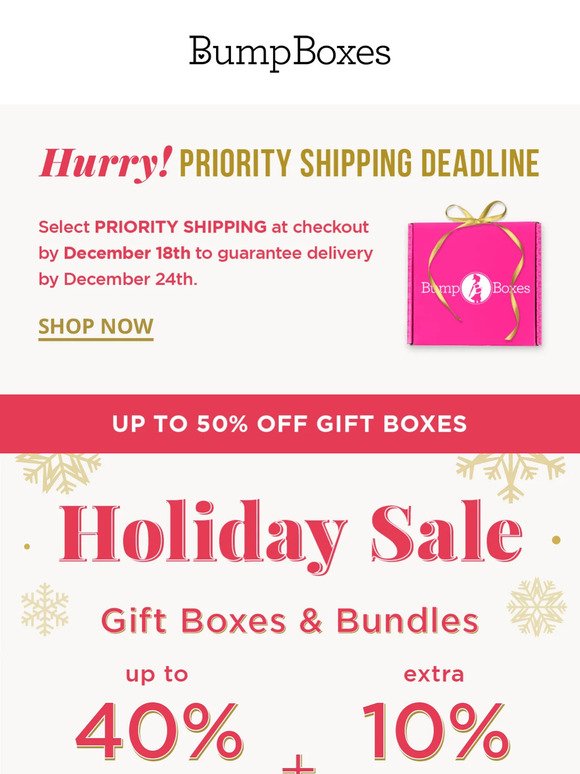 🎅 SANTA SALE!!! GIFT Boxes are 50% OFF